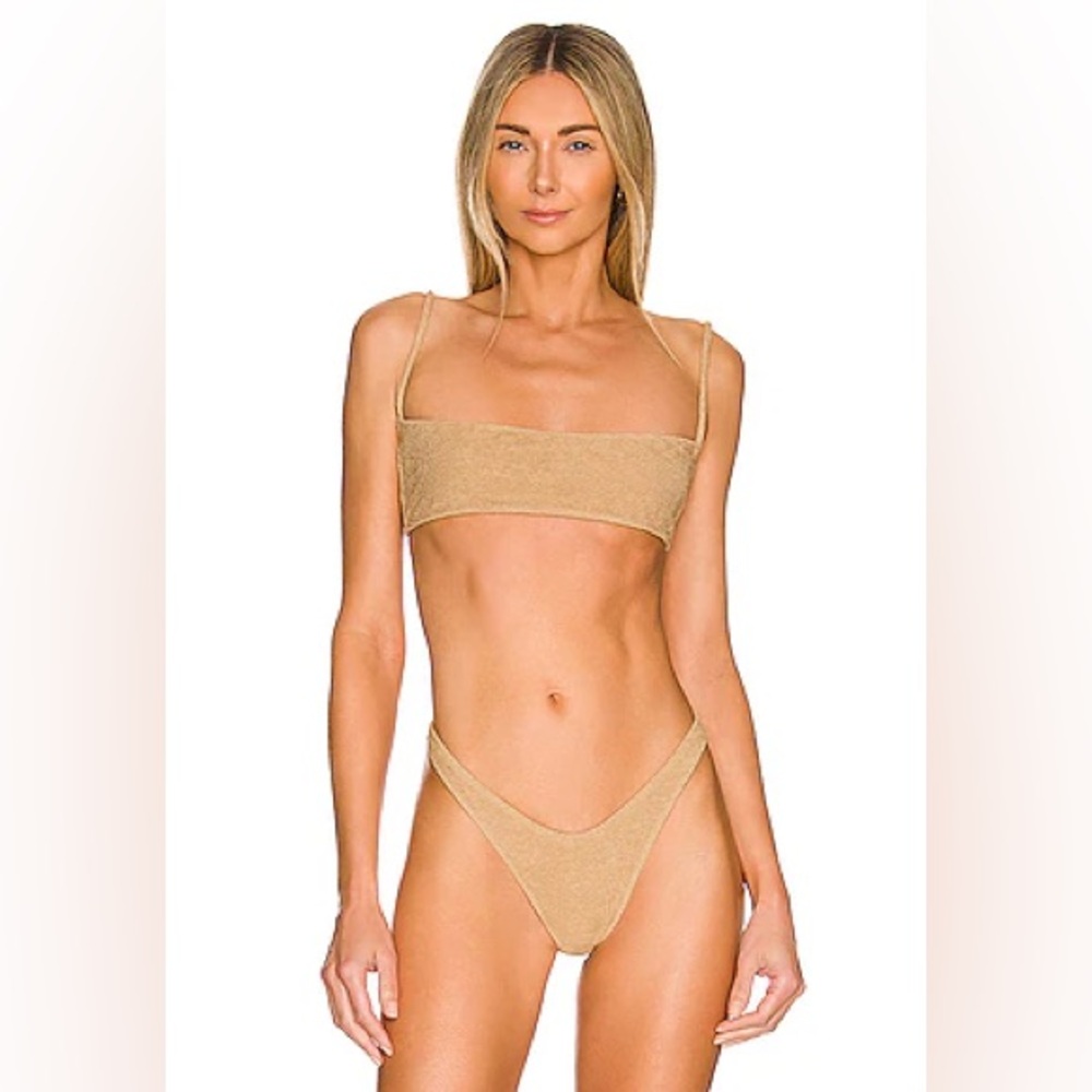REVOLVE Lovers + Friends “Bound to You” Bikini – Gold ✨